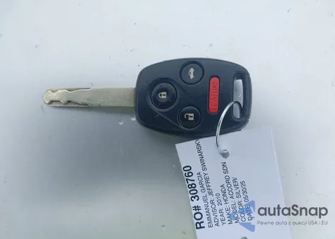 2010 Honda Accord 2.4 Ex-L из США, поврежденный, VIN 1HGCP2F84AA092597